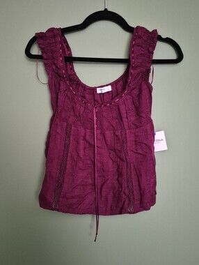 Arizona Jean Co. Burgundy Blouse